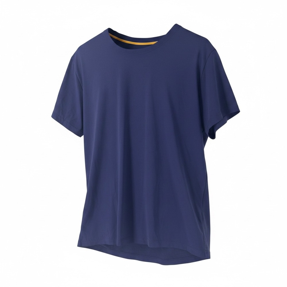 Bonobos‎ Mens Navy Blue Recycled Polyester Blend Stretch Crewneck T-Shirt Size M